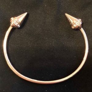 Bauble Bar Rose Gold Studded Cuff Bracelet